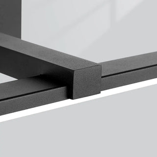 ZOWALA - Minimalist Black Rectangular LED Vanity Light Image - 15