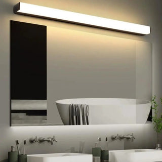 Modish Black Rectangular LED Bathroom Vanity Light Zawala Image - 1