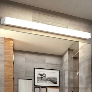 Modish Black Rectangular LED Bathroom Vanity Light Zawala Image - 2