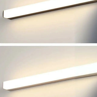 Modish Black Rectangular LED Bathroom Vanity Light Zawala Image - 5