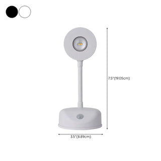 Minimalist Compact Round Rotating LED Wall Sconce #size