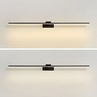 Sleek Black Minimalist Aluminum Linear Vanity Light Zawala Image - 13
