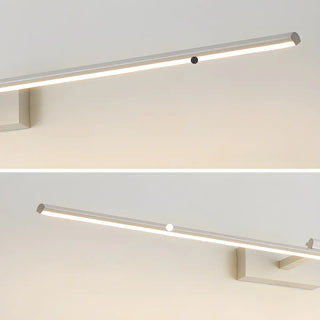 Sleek Black Minimalist Aluminum Linear Vanity Light Zawala Image - 17