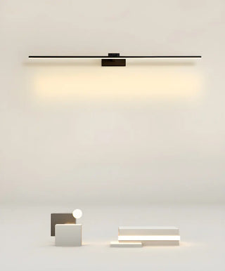 Sleek Black Minimalist Aluminum Linear Vanity Light Zawala Image - 19