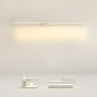 Sleek Black Minimalist Aluminum Linear Vanity Light Zawala Image - 3