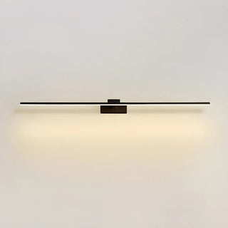 Sleek Black Minimalist Aluminum Linear Vanity Light Zawala Image - 4