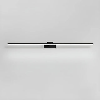 Sleek Black Minimalist Aluminum Linear Vanity Light Zawala Image - 6