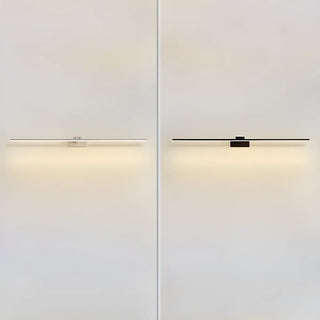 Sleek Black Minimalist Aluminum Linear Vanity Light Zawala Image - 9