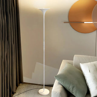 Bedroom Torch Minimalist Black Metal LED Floor Lamp Zawala Image - 14