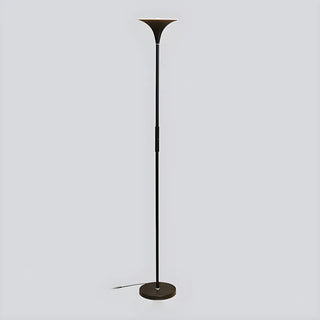 Bedroom Torch Minimalist Black Metal LED Floor Lamp Zawala Image - 16