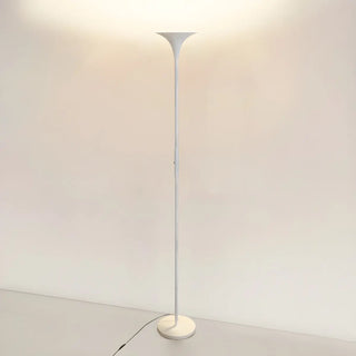 Bedroom Torch Minimalist Black Metal LED Floor Lamp Zawala Image - 4
