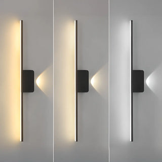 ZOWALA - Modern Minimalist Black Up Down LED Vanity Light Image - 21