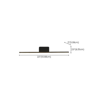 ZOWALA - Modern Minimalist Black Up Down LED Vanity Light Image - 24