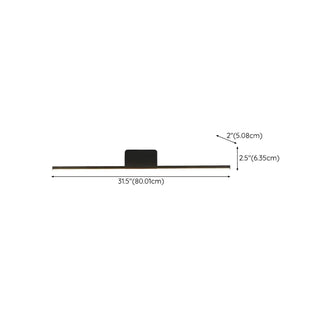 ZOWALA - Modern Minimalist Black Up Down LED Vanity Light Image - 25