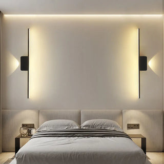 ZOWALA - Modern Minimalist Black Up Down LED Vanity Light Image - 4