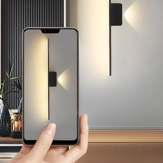 ZOWALA - Modern Minimalist Black Up Down LED Vanity Light Image - 9