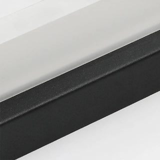 ZOWALA - Minimalist Black White Acrylic Rectangular LED Vanity Light Image - 11