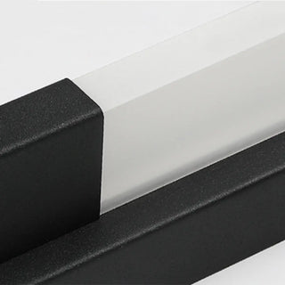 ZOWALA - Minimalist Black White Acrylic Rectangular LED Vanity Light Image - 8