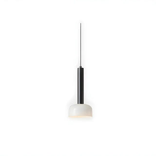ZOWALA - Minimalist Living Room White Glass Dome Pendant Light Image - 11