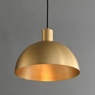 ZOWALA - Modern Minimalist Brass Bowl Metal Pendant Light Image - 10