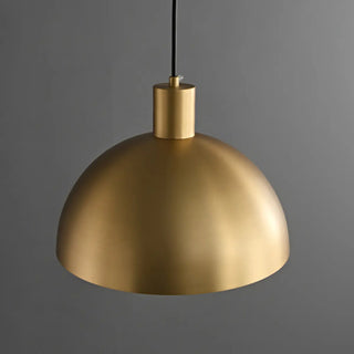 ZOWALA - Modern Minimalist Brass Bowl Metal Pendant Light Image - 11