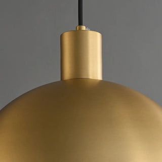 ZOWALA - Modern Minimalist Brass Bowl Metal Pendant Light Image - 12
