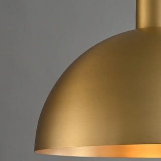 ZOWALA - Modern Minimalist Brass Bowl Metal Pendant Light Image - 13