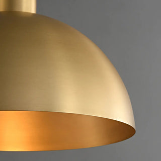 ZOWALA - Modern Minimalist Brass Bowl Metal Pendant Light Image - 14