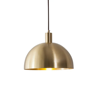 ZOWALA - Modern Minimalist Brass Bowl Metal Pendant Light Image - 5