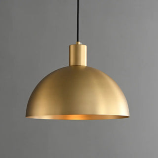 ZOWALA - Modern Minimalist Brass Bowl Metal Pendant Light Image - 9