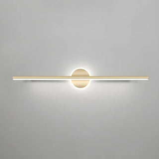Nordic Luxury Circular Accent Linear Metal Vanity Light Zawala Image - 11