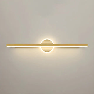 Nordic Luxury Circular Accent Linear Metal Vanity Light Zawala Image - 12