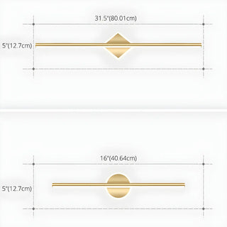 Nordic Luxury Circular Accent Linear Metal Vanity Light Zawala Image - 15