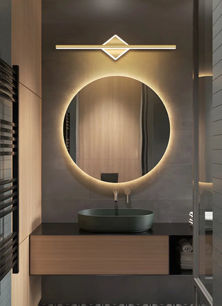 Nordic Luxury Circular Accent Linear Metal Vanity Light Zawala Image - 4