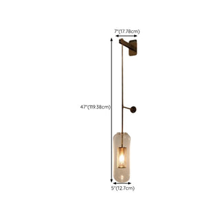 Simple Inner Mesh Cylinder Glass Bedside Wall Light Zawala Image - 19