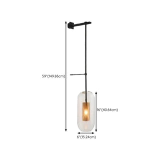 Simple Inner Mesh Cylinder Glass Bedside Wall Light Zawala Image - 24