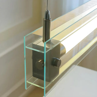 ZOWALA - Minimalist Clear Glass Sliver Island Light Image - 9