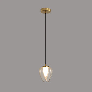 ZOWALA - Minimalist Bud Bedroom Adjustable Length Pendant Light Image - 4