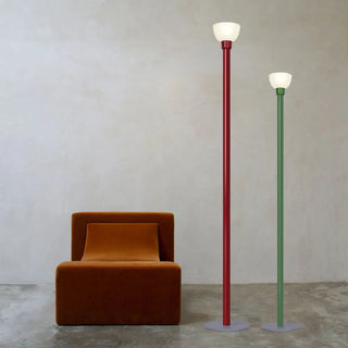 Minimalist Colorful Hourglass and Bar Floor Lamp Zawala Image - 1