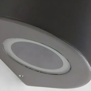 Black Modern Cone Metal Exterior LED Wall Light Zawala Image - 12
