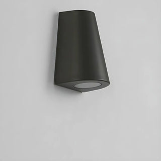 Black Modern Cone Metal Exterior LED Wall Light Zawala Image - 8