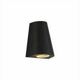 Black Modern Cone Metal Exterior LED Wall Light Zawala Image - 9