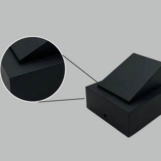 Modern Geometric Black Wall Mount Exterior Sconce Zawala Image - 11