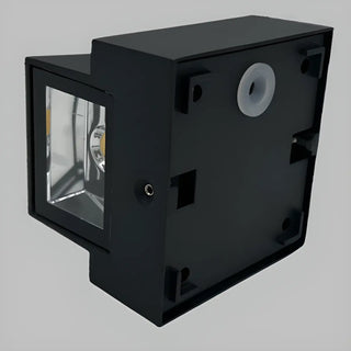 Modern Geometric Black Wall Mount Exterior Sconce Zawala Image - 12