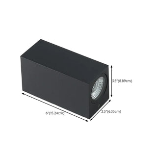 Modern Geometric Black Wall Mount Exterior Sconce Zawala Image - 17
