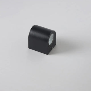 Modern Geometric Black Wall Mount Exterior Sconce Zawala Image - 6