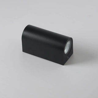Modern Geometric Black Wall Mount Exterior Sconce Zawala Image - 7