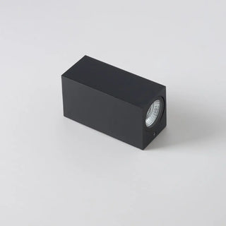 Modern Geometric Black Wall Mount Exterior Sconce Zawala Image - 8