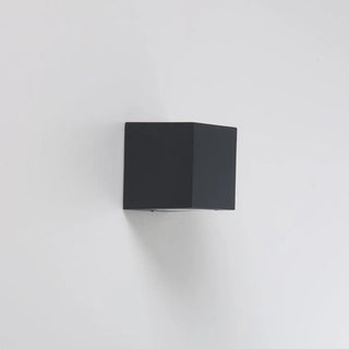 Modern Geometric Black Wall Mount Exterior Sconce Zawala Image - 9