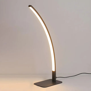 Stylish Minimalist Curved Linear Metal Table Lamp Zawala Image - 10